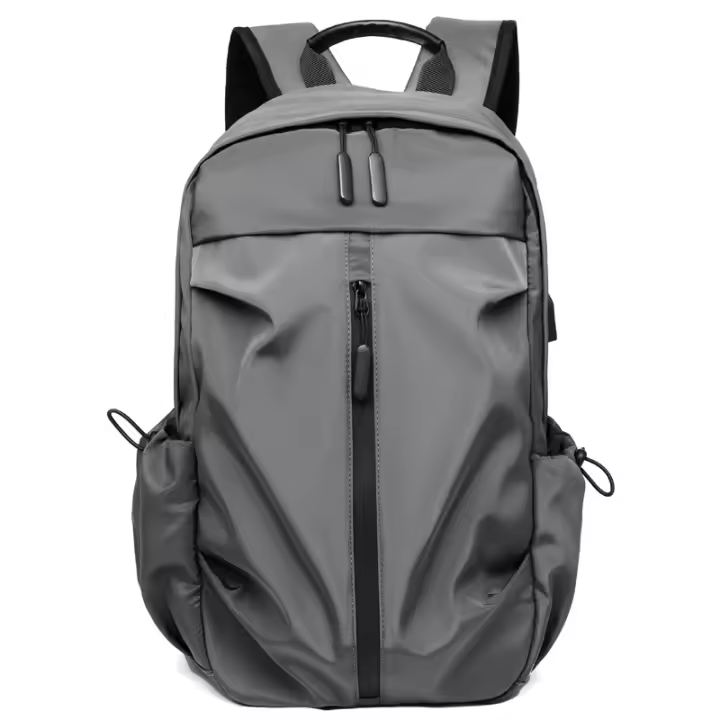 Mochila Ligera resistant to Agua, para Viajes informales, senderismo, mochila duradera with Puerto de carga USB (Negro) - 1
