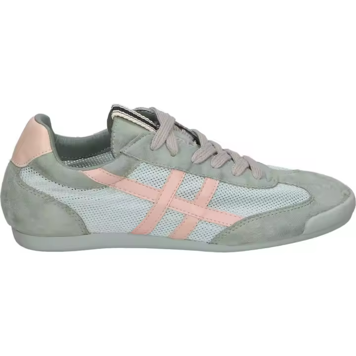 CORINA | Zapatillas bajas Corina para Mujer – Deportiva Casual en Color Verde con Detalles en Coral – Sneakers con Cordones – Estilo Casual – Cómodas y Versátiles – Tendencia – Modelo M5070 - 1