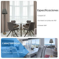 Lámpara de Suelo - HORSENS - Base de Madera - Casquillo E27 - details 2