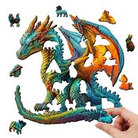 Rompecabezas De Madera Personalizable En Forma De Pterosaurio Animal Irregular Regalo Único Para Mayores De 14 Años - details 1