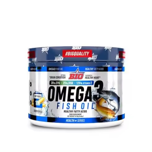 BIG OMEGA 3 + VITAMINA E (100 PERLAS) - Fuente de ácidos Grasos Omega-3 - 1