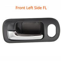 Manija De Puerta Interior Del Coche Negra Cromada Izquierda Y Derecha Para Honda Civic Sedán 2001-2005 Accesorios De Coche - details 1