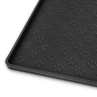 Alfombrilla De Comida Para Perros Con Huellas De Silicona Límite Elevado Anti-Desbordamiento Placemat Para Tazas De Alimentos Y Agua Para Mascotas Universal - details 6