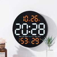 Reloj De Pared Digital Grande Con Función De Contador Regresivo Decoración Para Hogar Dormitorio Sala De Estar Oficina Moderno Estilo LED Con Luz Trasera - details 0
