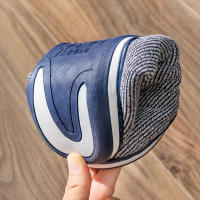 Tacones Bajos Para Hombre De Algodón Suave Y No Resbaladizos De Invierno Tallas Grandes 40-51 Zapatillas Interiores Cómodas Y Cálidas Con Forro De Peluche - details 5