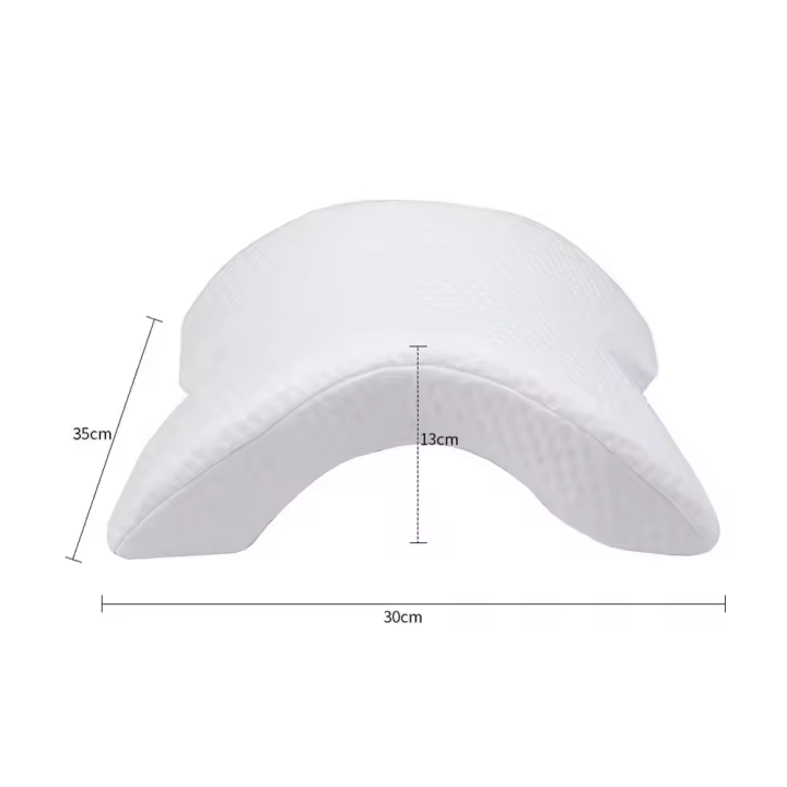 Almohada Ortopédica En Forma De U De Memoria Para El Sueño Almohada Para Mano Hueca Para Dormir De Lado Viajes 100% Algodón - 1