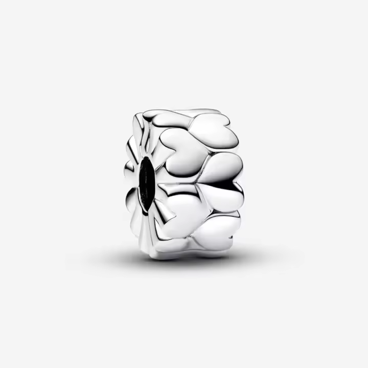 Clip Patrón Corazón Pandora 792828C00 en plata - 1