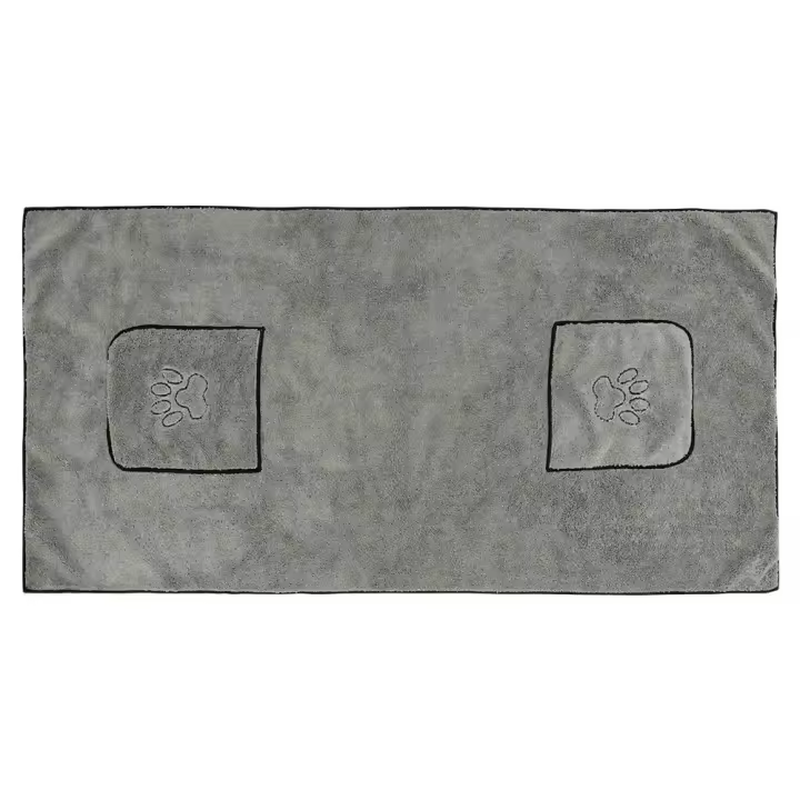 Toalla De Baño Para Perros Grandes Super Absorbente Y Rápida De Secado Microfibra Algodón 100% Suministros De Baño Para Gatos Y Perros - 1