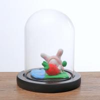 Vaso De Paisaje De Vidrio Transparente Con Base De Madera Juego De Terrario Porta Flores Para Decoración De Hogar Y Boda Navidad DIY - details 2