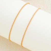 Anklet Doble Capa Para Mujeres Estilo Minimalista Ajustable En Oro Fashion Joyería Diaria Para El Verano Regalos 2024 Nuevo - details 3