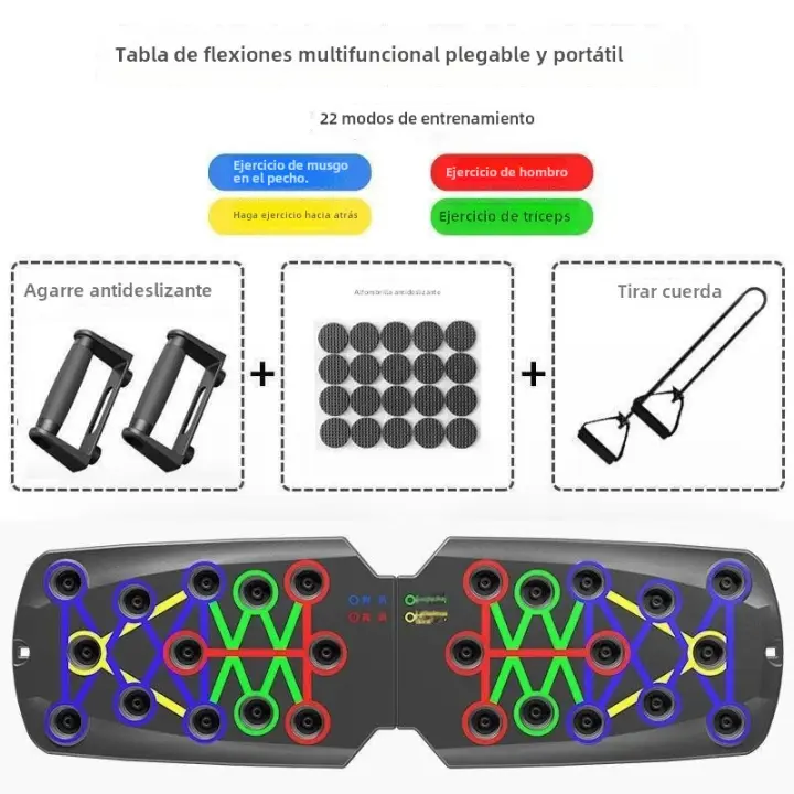 Tablero De Entrenamiento Multifuncional Para Hombros Y Abdominales Para Hombres Placa De Pushup Portátil Equipo De Ejercicio De Fortalecimiento De La Resistencia - 1
