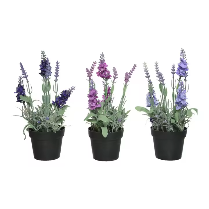 PLANTA ARTIFICIAL LAVANDA COLORES SURTIDOS Ã˜12x25cm - 1