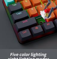 Teclado Mecánico RGB MUCAI 61 Teclas Con Cable USB Iluminación LED Para Mac Android Windows Teclado De Juego Estándar Sin Soporte Para El Codo - details 8
