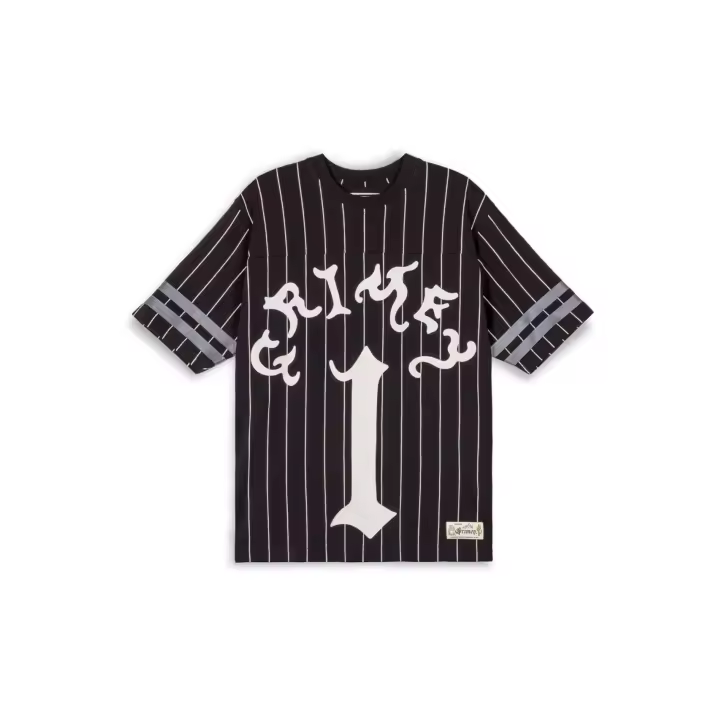 Camiseta Grimey Negra Causing Panic Heavyweight Football Jersey - 1