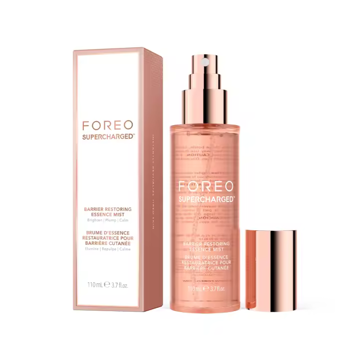FOREO SUPERCHARGED Bruma facial restauradora, 110 ml - Hidratante potenciador de colágeno - Péptidos de colágeno, niacinamida, centella asiática, pantenol - Tónico facial para todo tipo de pieles - 1