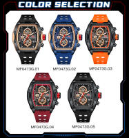 Reloj De Cuarzo MINI FOCUS Para Hombres Multifuncional De Lujo Casual Resistente Al Agua Cronógrafo De Pulsera Con Correa De Silicona 0473G - details 2