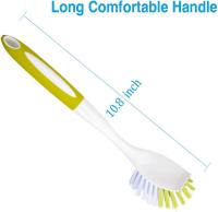 Cocina, fregadero, Olla, fregar con Cerdas duraderas, Amarillo-Verde, 3 UDS. - details 2