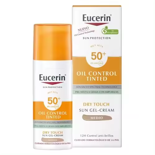 Eucerin Sun Oil Control Gel-Crema Color Medio SPF50+ 50 ml - 1