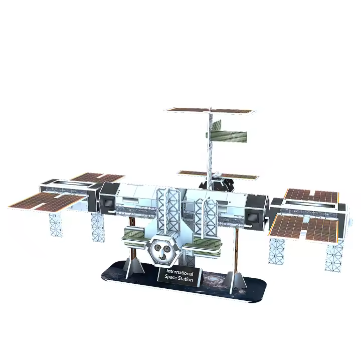 DAM. Puzzle 3D International Space Station 44 piezas. 25,1x20,9x13,6 cm. 25x21x14cm. - 1
