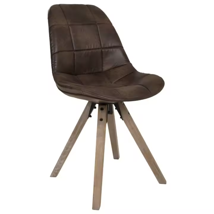 WANDERLUST DECO Silla Tapizada Moderna y Ergonómica de Tela y Madera 48x44x47/84h Cm - 1