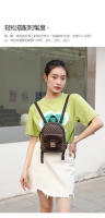Nueva Mochila Para Mujer Moda Casual Con Estampado Cierre De Puntera Pequeña Mochila De Libros Material PU Con Lining De Poliéster - details 2