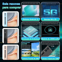 5G 2025 Tablet Android 10,1 pulgadas 20000 Mah versión global 16GB Ram 1TB ROM nueva red 14 tableta WiFi Android 13,0 nuclear - details 1
