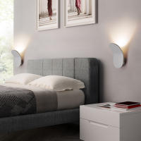 Lámpara De Pared Creativa Minimalista En Negro/Blanco/Oro De Aluminio Para Iluminación De Dormitorio Y Sala De Estar Instalación Fácil Incluye Bombilla Moderno Estilo - details 3