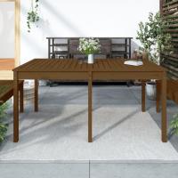 vidaXL Mesa de jardín madera maciza 159,5x82,5x76 cm en color Pino marrón miel/Pino blanco/Pino natural y más | estructura resistente ideal para salón dormitorio o estudio - details 0
