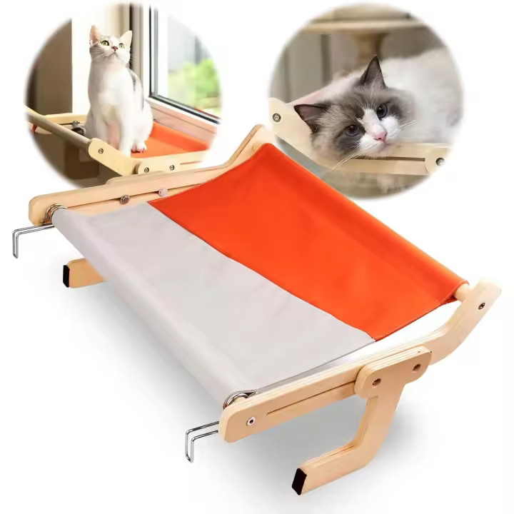 Hamaca Cama Gato Ventana, Hamaca Gato Cama Colgante para Gatos Cama Radiador Hamaca Ventana Gato, Soportar hasta 18 kg - 1