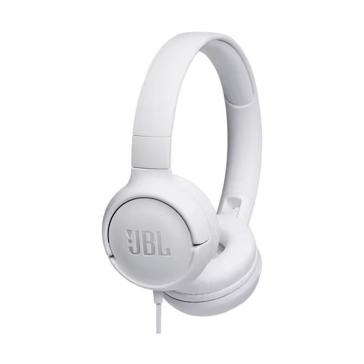 JBL TUNE 500 BLANCO AURICULARES PURE BASS CABLE PLANO SIN ENREDOS - 1