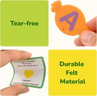 Juguetes Educativos Montessori De Aprendizaje Alfabeto Colores Y Formas Juego Divertido De Monstruos Para Reconocimiento De Letras Edad 3-6 - details 7
