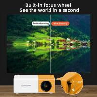 Proyector Mini HD YG300 Para El Hogar Y Exteriores Ideal Para Películas Camping Cine Y Juegos Incluye Adaptador De Energía AC - details 7