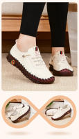 Zapatillas De Mujer En Cuero Casual Vulcánicas Zapatos Planos Confortables Slip on Zapatillas De Mujer Para Comodidad Y Estilo - details 3