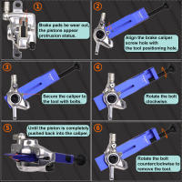 Herramienta De Recalado De Pistón De Calipero Bicicleta HEPPE Para 2-Pistón 4-Pistón SHIMANO/SRAM Ajuste De Pistones De Freno De Disco De Bicicleta De Aluminio Herramienta Para MTB/Road Bike - details 4