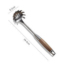 Conjunto De Utensilios De Cocina Leeseph 304 Acero Inoxidable Tamizante Cuchara De Sopa Y Servidor De Pasta Tres Piezas Herramientas Ecológicas Para Cocina - details 5