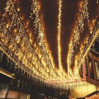 Juego De Luces De Navidad LED De 4M Guirnalda De Icicles Para Exterior Decoración De Jardín Y Calle Lámparas De Faiy Light Droop Tamaño 0.4-0.6m Calor Blanco/Morado/Multicolor/Azul - details 9