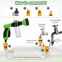 Duchera Para Perros 8 En 1 Limpieza De Mascotas Gato Ducha Pistola De Agua Alta Presión Con Espuma Herramienta De Limpieza Para Animales Jardín Y Coche - details 5