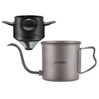 Cafetera De Titanio Para Camping Y Viajes 650ml/550ml/400ml Kettle De Pueyo Para Café Té Agua Con Estilo De Pato Adecuada Para 2 Usuarias - details 17