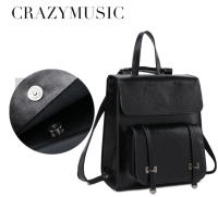 Mochila De Cuero Genuino Para Mujer Bolsa De Viaje Con Portátil Capacidad De 20-35 Litros Estilo Preppy Saco De Hombro - details 6