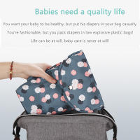 Bolsa De Pañales Impermeable Y Portátil Para Bebé Organizador De Almacenamiento De Pañales Para Viajes Y Exteriores Bolsa De Mano Para Silla De Paseo - details 13