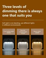 Lámpara Nocturna LED Con Sensor De Movimiento Recargable Cuadrada 3 Colores Ajustables Iluminación Para Dormitorio Escaleras Armario - details 2