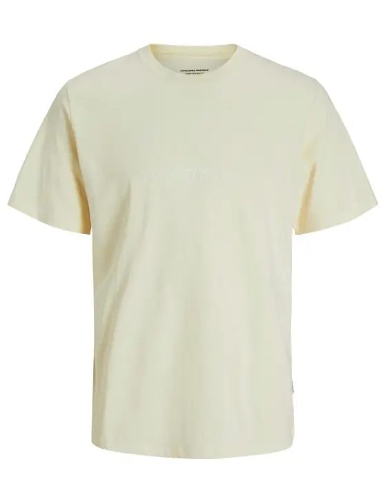 Camiseta Jack&Jones Varenna beige manga corta para mujer - 1