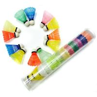 Juego De 6pcs Bolas De Badminton Para Entrenamiento Plástico Accesorios Deportivos Para Jugar Shuttlecock Material De Cabeza Poliéster Espumado - details 2