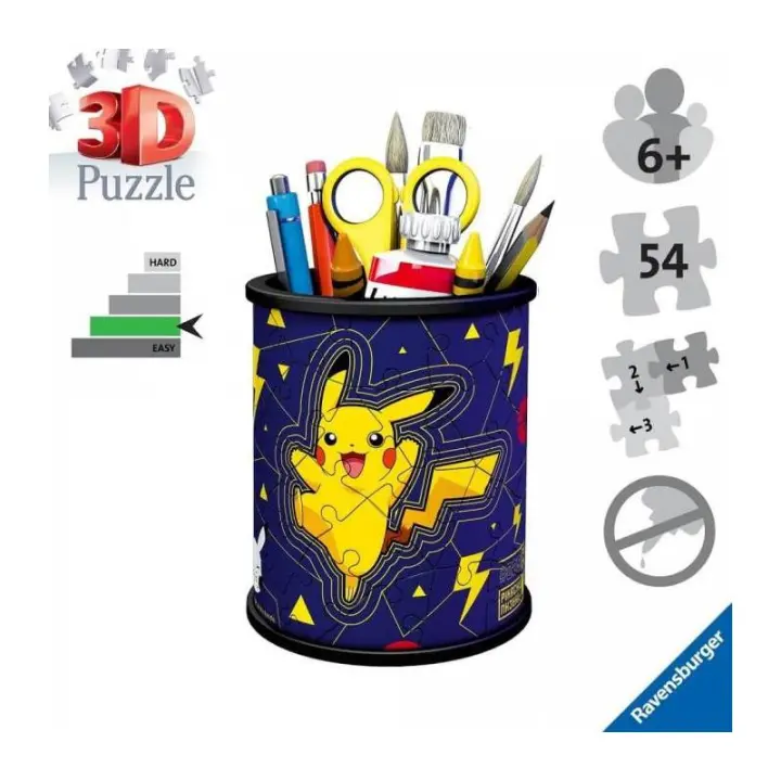 Puzzle 3D Portalàpices Pokemon de Ravensburger - 1