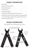 Herramienta Multifuncional TOOPRE Para Bicicleta Con Velcro Y Abrazadera Para Reparación De Neumáticos Y Cadena De MTB Y Carretera - details 1