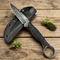Cuchillo Multifuncional De Acero Inoxidable Para Camping Y Pesca Con Funda K Y Anillo De Cuerda De Escalada Lightweight - details 1