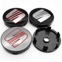 4 unids 56mm 60mm Coche Centro de Rueda Hub Cap Rim cubierta emblema Adhesivos Accesorios para Seat Ibiza 6J 6L FR Ateca Altea XL Leon 2 Leon - details 0