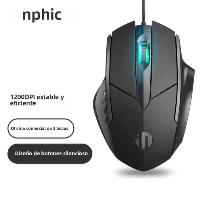 Ratón Inalámbrico INPHIC W1S Con 3 Botones Silencioso Y Ergonómico Para Oficina Y Hogar Compatible Con Computadora Windows Y Portátil - 1