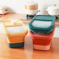 Contenedor De Almacenamiento Para Alimentos Para Perros Y Gatos Colapsable 13/33LB Caja De Alimentos Para Gatos Con Tapa Airtight Para Cocina Granos Y Arroz - details 21