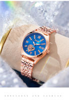 Reloj De Cuarzo Para Mujer POshi Marca Lujosa Con Fecha Y Manos Luminosas Acero Inoxidable Resistente Al Agua Reloj De Moda Para Mujer - details 7
